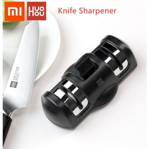 Xiaomi Huohou Knife Sharpener 2-stage Double Wheel Stones Grinder Sharpener Kitchen Sharpening For Kitchen Knife
