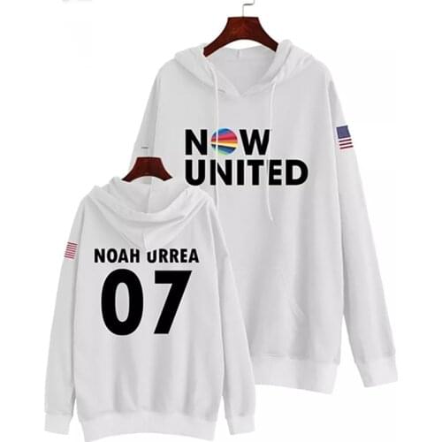 Now United Hooded Hoodies Sweatshirts Men / Women USA Flag United Kpop New 07 Pullover Unisex Harajuku Tracksuit Casual Printed