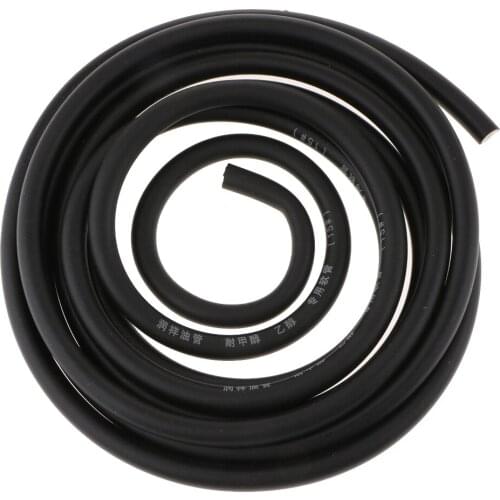 Motorcycle Fuel Line 1/4 Inch Inner Diameter + 20pcs 2/5 inch ID Hose Clamps for Small Engines - 3 Meter/9.85-Foot Length