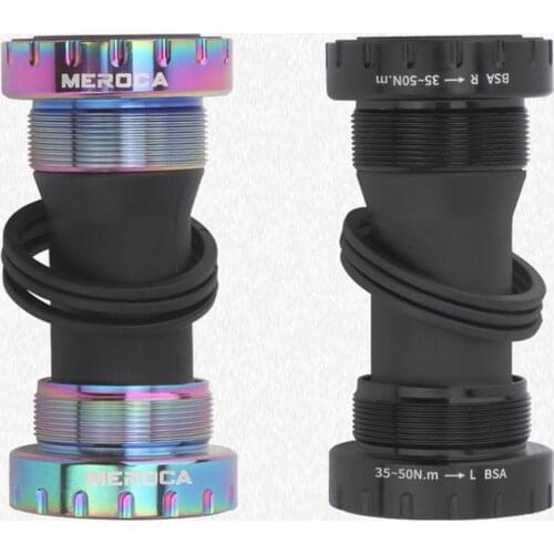 Bicycle Central Bearing Shaft Bike Bottom Bracket Hollow Thread For MTB Road Bike Steel bearing frame screw-in