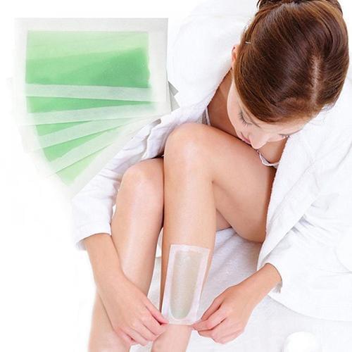 10 Sheets=10 Sides Hair Removal Double Side Depilatory Wax Strips Nonwoven Waxing Wax Strip Paper For Face/Legs Body/Underarm
