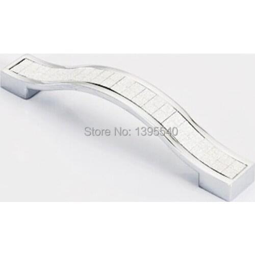 New 2pc Modern Cabinet Handles 96mm Drawer Knobs Wardrobe Crystal Handle Cabinet Kitchen Handle Bars Pull Shoesbox Pulls Handle