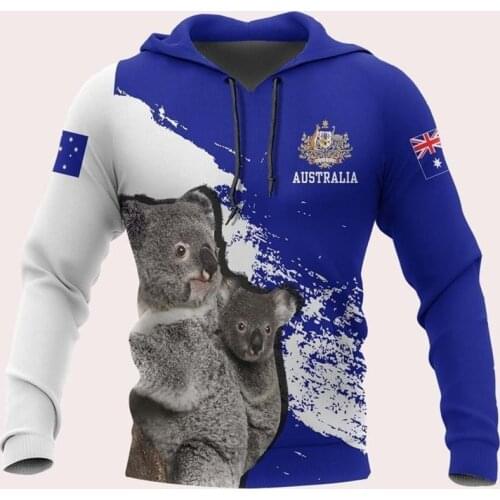 2020 Fashion Men hoodies Cute animal Koala 3D Printed hooded Sweatshirt Unisex Casual Street costume sudadera hombre KL-895