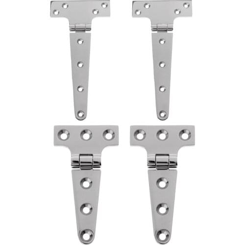 4PCS Heavy Duty Boat T Hinge Deck Hardware for Boars Yacht Kayak - 2 Size 8 inch & 4 inch - Durable 316 Stainless Steel