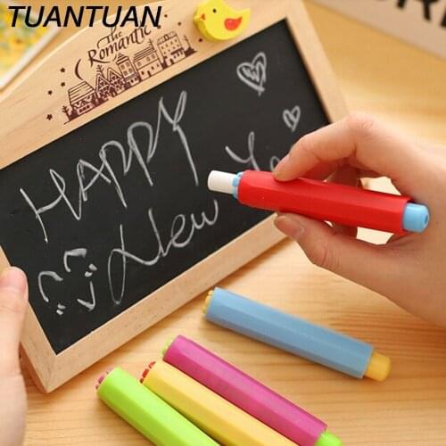 TUANTUAN 5PCS Pen Chalk Clip wall sticker For Teacher Porta Tiza On Blackboard Chalkboard Dustless Chalk Holder