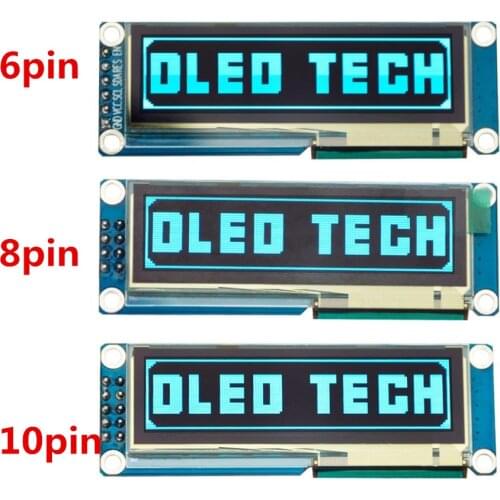 6/8/10Pin 2.23 inch blue OLED LCD display module 12833 12832 LCD screen SSD1305 oled