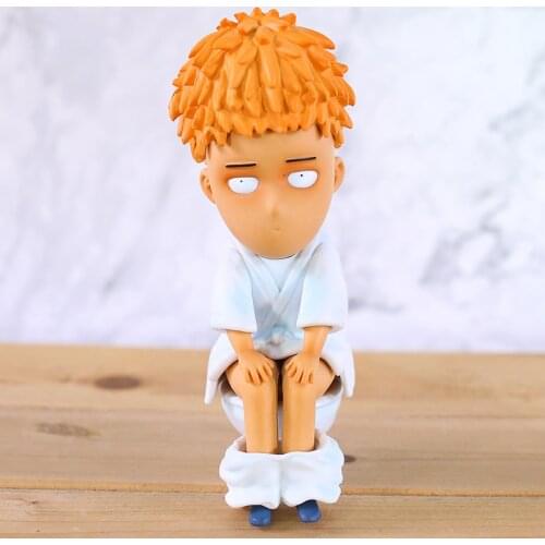 Anime One Punch Man Saitama Sensei Funny PVC Figure Brinquedo Collectible Model Toy