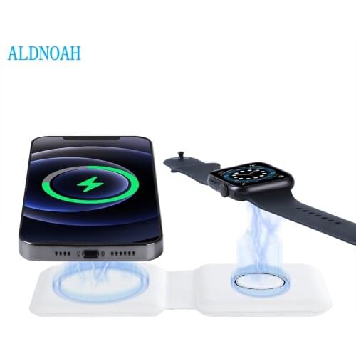 2 in1 Wireless Charger for iphone 12 11 Pro X XS Max XR for Apple Watch 5 4 3 2 Airpods Pro Fast Charger Stand For Samsung S20