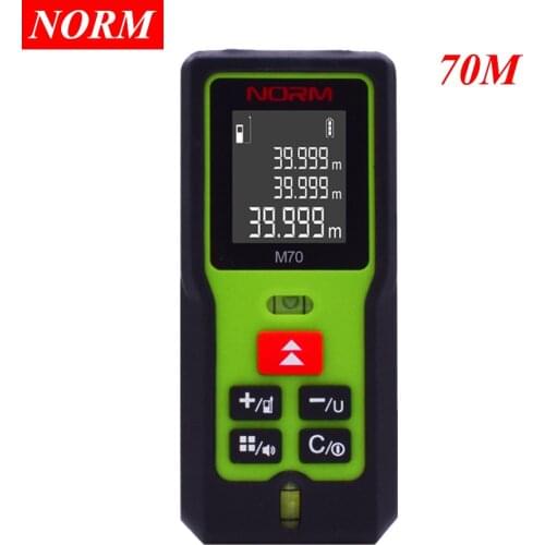 Norm 70M Laser Rangefinder Laser Range Finder Laser Distance Meter Laser Digital Tape Measure distance/area/volume free shipping
