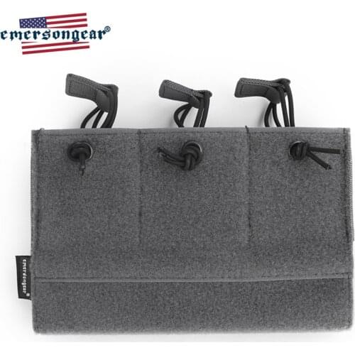 Emersongear Magazine Pouch Loop Panel Triple M4 Mag Pouch For LVMBAV PC Tactical Vest Accessory Hunting Gear