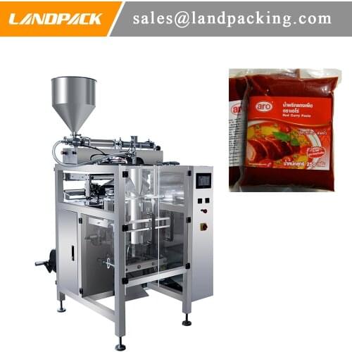 Curry Paste Weigh Filler Packaging Machine Liquid Vertical Packing Machine Accurate Weighing