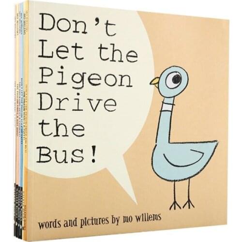 6 book/set Pigeon Series English Picture Book kids Early education book Childhood learning reader storybook 5-8 years 23*23cm