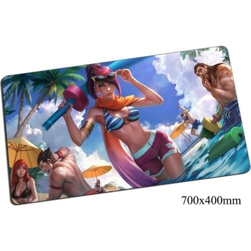 Locrkand Fiora mouse pad 70x40cm gaming mousepad gear lol gamer mouse mat pad game Grand Duelist mouse Popular play mats