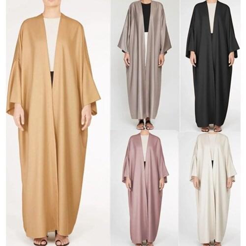 Batwing Kaftan Abaya Dubai Kimono Turkey Muslim Fashion Cardigan Mujer Moroccan Dress Abayas for Women Robe Caftan Islam Femme