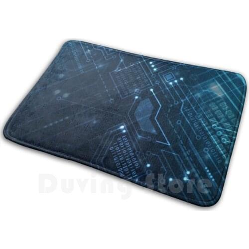 Circuit Board Electro Design Soft Non-Slip Mat Rug 404 Carpet Cushion Carpet Freedom Protect Secure Safety Safety