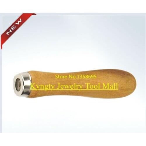 Jewelry Making Tool Kit Jewelry Tool Wood File Handle Size 12.5 x 46 mm 10 pcs / set