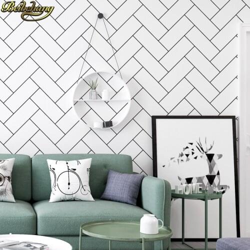 Beibehang papel de parede 3d Nordic white brick pattern wallpaper modern background wall paper roll wallpapers for living room