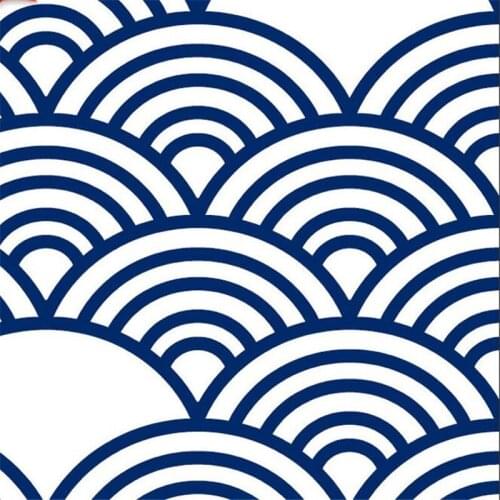 Wellyu Japanese style Japanese-style Japanese style Japanese noodle sushi shop surf auspicious cloud ukiyo-e wallpaper