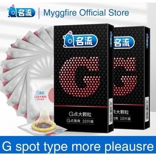 Mingliu 20 Pcs G spot Condoms Spike Dotted Penis Sleeve for Men Latex Rubber Lubrication Condone for Adult Sex Toys
