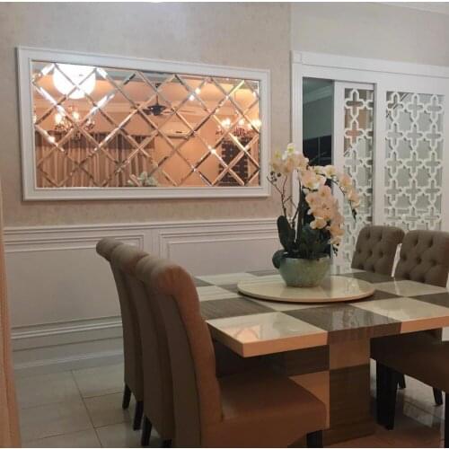 Luxury Beveled Mirror tiles decoration,glass art mirror,mosaic