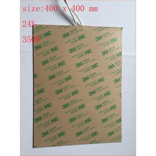 Silicone riscaldatore letto 24 v 400 x 400 mm per kossel pro stampante 3d installare nastro silicone heating pad heated bed flim
