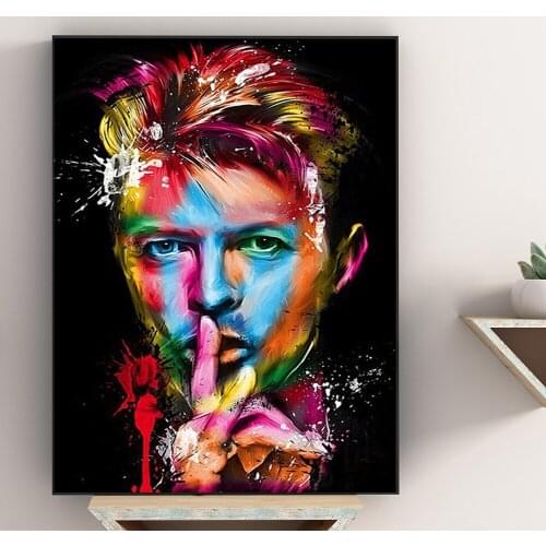Modern Face Graffiti Art Poster Print Canvas Painting For Living Room Wall Art Handsome Man Home Decoration Unstretched Figure