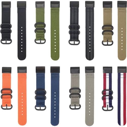 26mm Sport Quick Fit Nylon Strap For Garmin Fenix 5X plus 6X Pro 3 HR/DACTIX DELTA Canvas Bracelet For Garmin Enduro Accessories