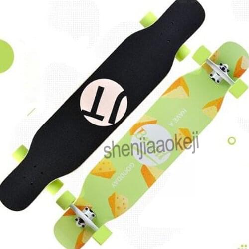 Free-style Longboard Skateboard Drop Downhill Longboard 4 Wheels Complete Dance Board Speed Cruise Riding Board 1pc