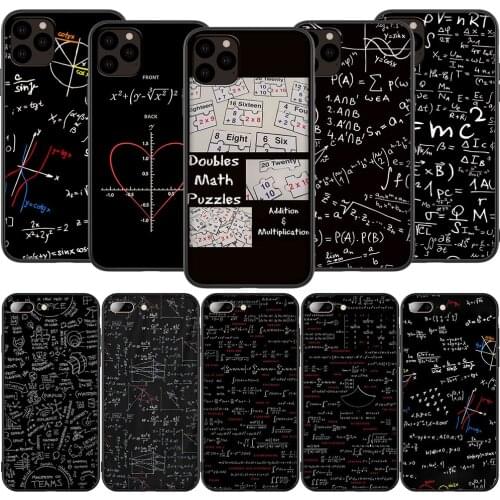 T73 Formulas Math Formul Silicone Soft Case for iPhone 12 Mini 11 Pro XS Max XR X 8 7 6 6S Plus 5 5S SE 2020
