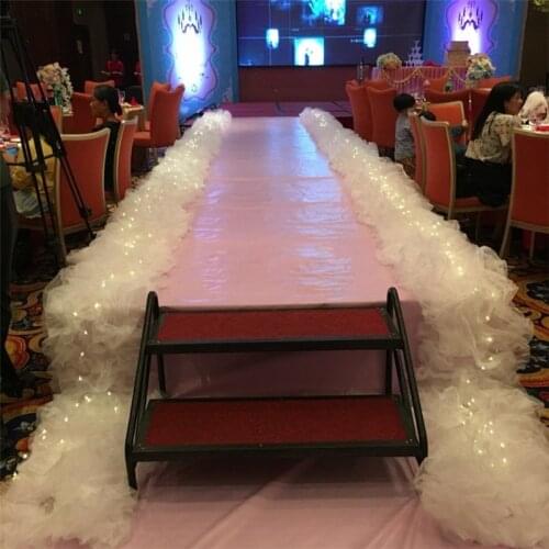 Tulle Organza Wedding T Stage Decoration Creative Wedding Stage Layout Decoration Stage Party Event