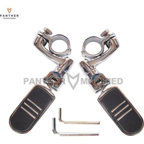Universal 1/4" 32mm Chrome Motorcycle Foot Pegs Footrests Foot Boards case for Harley ETC HONDA YAMAHA SUZUKI KAWASAKI