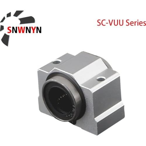 1PC SCV10UU SC10VUU SCV8/SCV12/SCV13/SCV16/SCV20/SCV25/SCV30/SCV35 /SCV40/SCV50 Linear Bearing Block House For Linear Guide CNC
