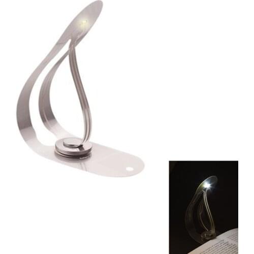 1pcs Mini Ultra Thin Bookmark LED Book Light for Reading Bulbs Novelty Card Flashlight Funny Night Light lamp Warm White