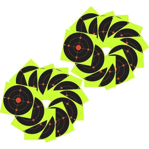 100pcs Shooting Targets 8" Reactive Splatter Shot Rifle Paper Target Sticker