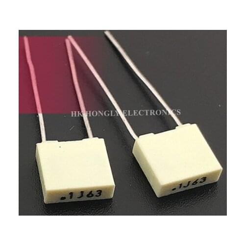 30PCS .1J63 .15J63 .22J63 .33J63 .47J63 .68J63 0.1UF 0.15UF 0.22UF 0.33UF 0.47UF 0.68UF 63V P=5mm Capacitor