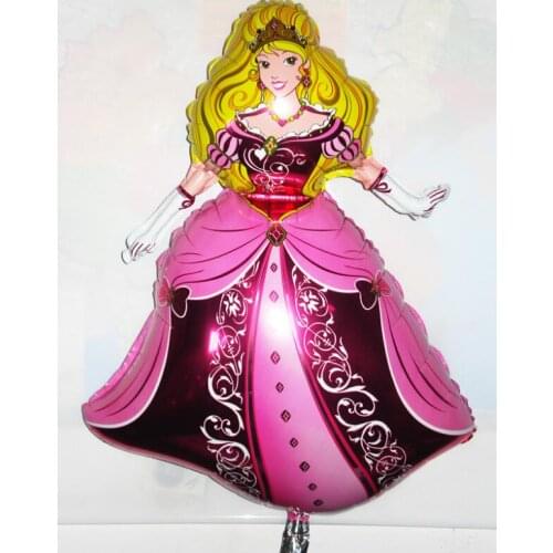 43 inch extra large 1.1 meter princess foil mylar helium Balloons for Birthday Party wedding celebration festival