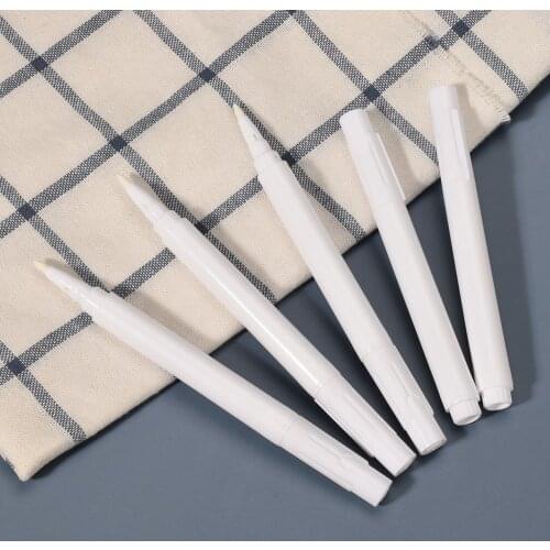 5pcs White Liquid Chalk Pens Erasable Marker Pen for Kitchen Spice Label Sticker Blackboard Removable Mark Pen School Stationery