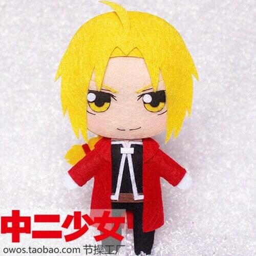 Anime Fullmetal Alchemist Edward Elric Handmade Hanging Doll Toy Keychain Bag DIY Kits