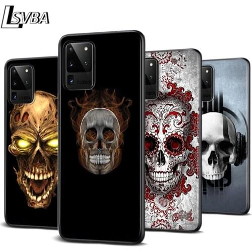 Head of death for Samsung Note 20 10 9 8 Ultra Plus A91 A81 A71 A51 A42 A41 A31 A21 A12 A11 A01 Black Phone Case