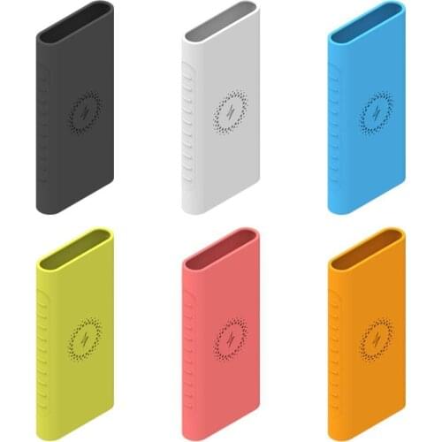 New for Xiaomi Wireless Charging Power Bank 10000mAh Soft Rubber Silicone Protect Case Cover Skin Sleeve Protector Shell Cases