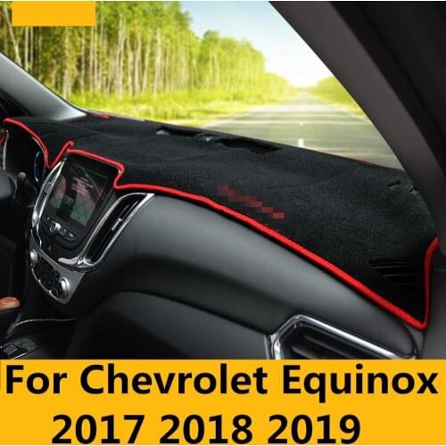For Chevrolet Equinox 2017-2019 Dashboard Cover Mat Pad Sun Shade Avoid Light Dash Board Carpet Protector Interior decoration