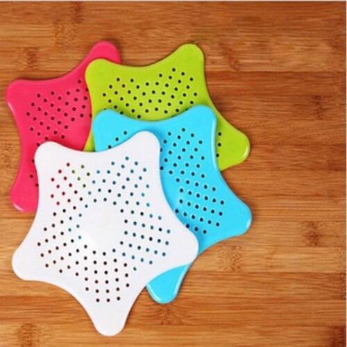 200PCS Bath Sink Strainer Drain Hair Catcher Stopper Plug Filter Shower Kitchen Accessories Mixed Color