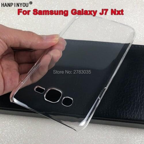 For Samsung Galaxy J7 Nxt / Neo / Core J701F J701M J01FZ Glossy Snap Phone Case Crystal Hard PC Cover Clear Protect Back Shell