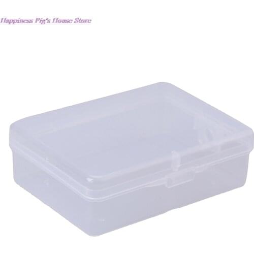 Hot! Multipurpose Transparent Plastic Storage Box Clear Square Box 9cm*6.5cm*3cm