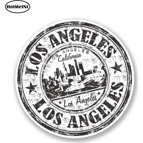HotMeiNi 13cm x 13cm Los Angeles California Vinyl Sticker iPad Laptop Travel Luggage Label Motorcycle Decal Car Sticker
