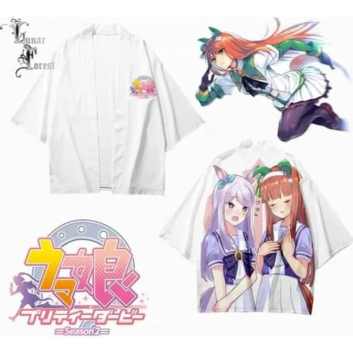 Uma Musume Pretty Derby 3D Printing Japanese Kimono Haori Yukata Women/Men Fashion Summer Casual Cool Short Sleeve Streetwear