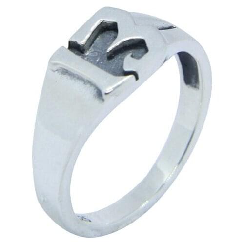 Real S925 Silver Mini Lucky 13 Ring Top Quality Fashion Ladies 925 Biker 13 Ring