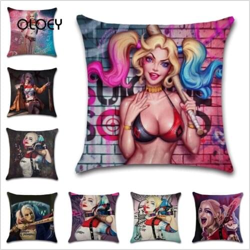 Beautiful Cool Beauty Polyester Cushion Cover Home Bedroom Hotel Car Decoration Cushion Cover Wedding Personality Gift 45x45cm