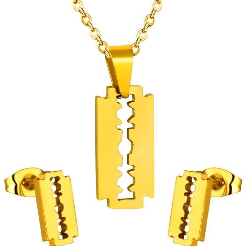 LUXUKISSKIDS New Arrival Gold Hip-hop Dubai Indian African Jewelry Sets Stainless Steel Jewellery Sets For Women Girls