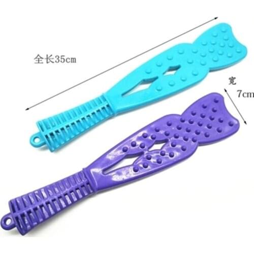 Meridian Pat Massage Hammer And Long Knock Back Plank Rubber Health Stick Massager Beat Board Body Care Supplies Silicone